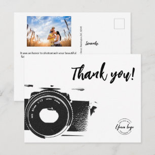Carte Postale Photographe de famille Logo personnalisé Photo Car