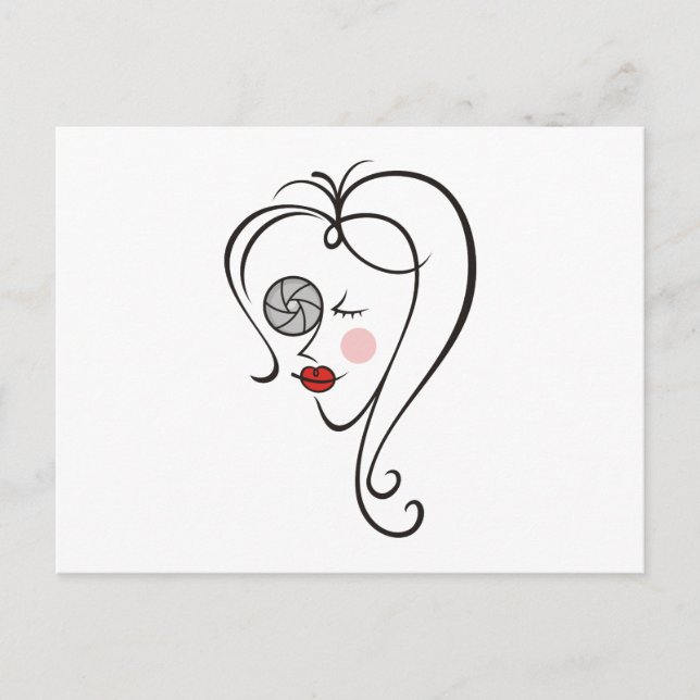 Carte Postale Photographe féminine (Devant)