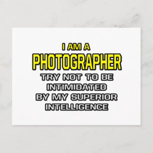 Carte Postale Photographe...intelligence supérieure