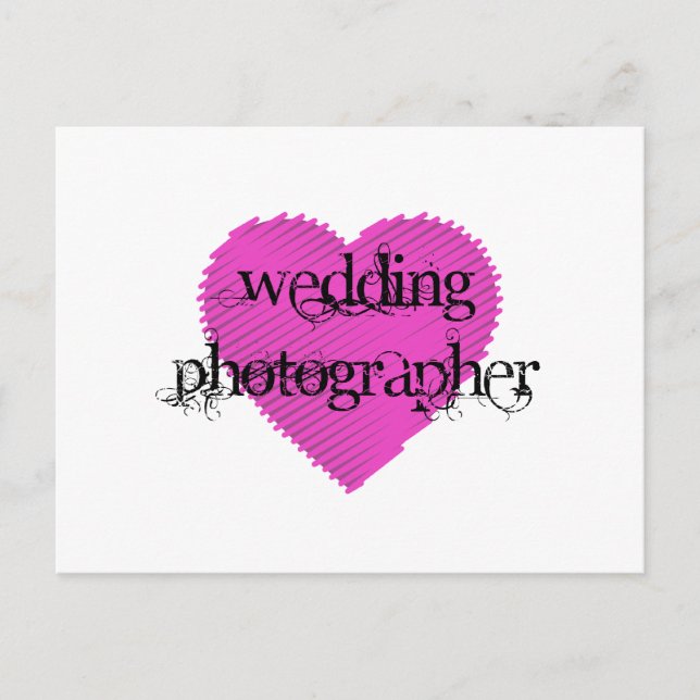 Carte Postale Photographe mariage (Devant)