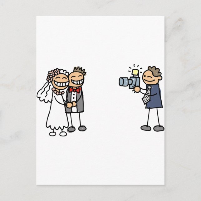 Carte Postale Photographe mariage Photographie Photos Mariages (Devant)