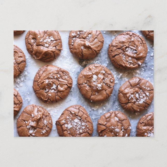 Carte Postale Photographie alimentaire Brownie Sea Salt Cookies (Devant)