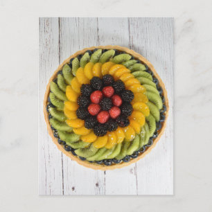 Carte Postale Photographie alimentaire Fruit frais Tarte aux fru