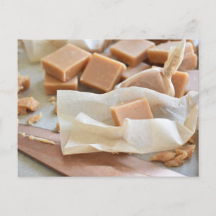 Carte Postale Photographie alimentaire Fudge à la crème fermée b
