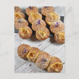 Carte Postale Photographie alimentaire Lavande de citron Éclair