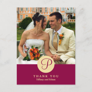 Carte Postale Photographie classique du centre rouge en monogram