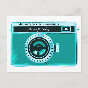 Carte Postale Photographie d'Aqua Tropical Retro Entreprise