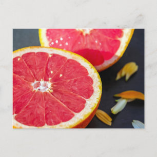 Carte Postale Photographie de fruits de pamplemousse