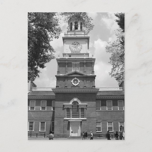 Carte Postale Photographie de la salle de l'Indépendance Philade (Devant)