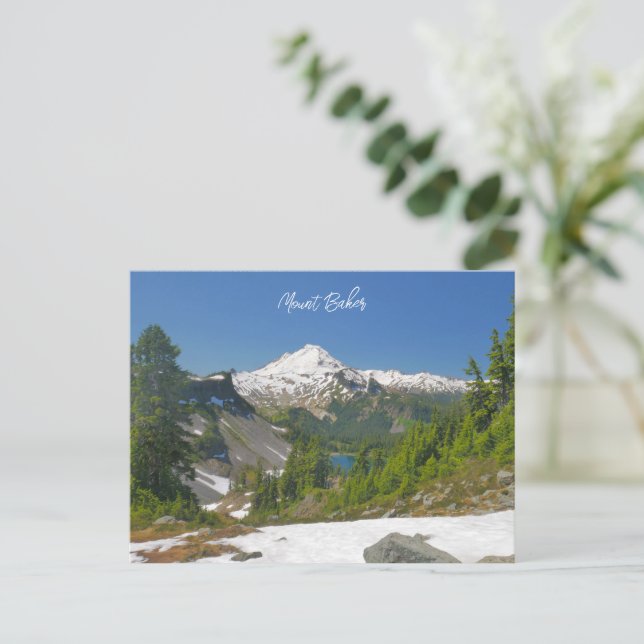 Carte Postale Photographie du paysage du mont Baker (Debout devant)