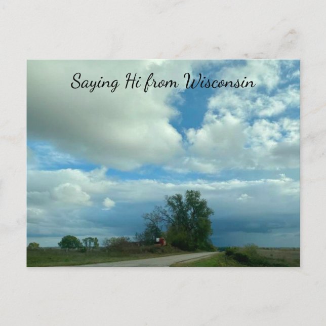 Carte Postale Photographie du paysage du Wisconsin (Devant)