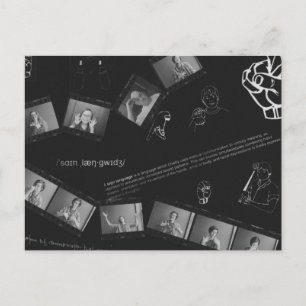 Carte Postale Photographie en langage des signes