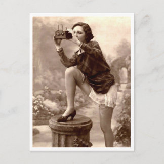Carte Postale Photographie érotique, Prendre une photo, Femme
