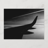 Photographie noir et blanc de l'avion