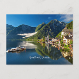 Carte Postale Photographie panoramique de Hallstatt, Autriche