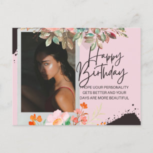 Carte Postale Photographie personnalisée Anniversaire