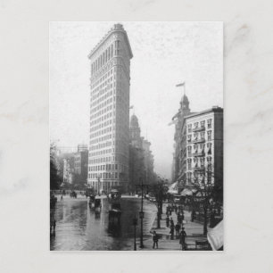 Carte Postale Photographie vintage du Flatiron Building NYC