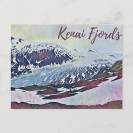 Carte postale photographique du glacier Alaska Ken