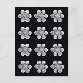 Carte Postale Photos en cristal de flocon de neige