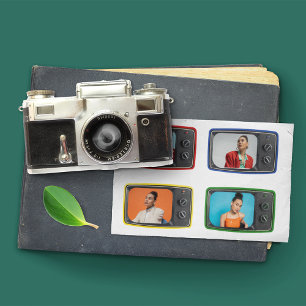 Carte Postale Photos personnalisées dans un style Pop Art de tél