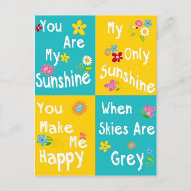 Carte Postale Phrases de motivation Typographie - Collage (Devant)