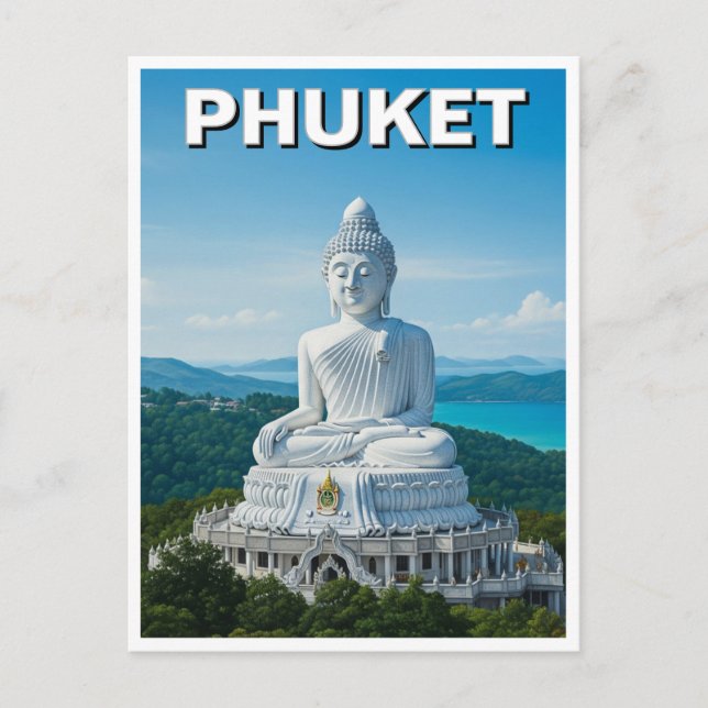Carte Postale Phuket Big Buddha Thaïlande (Devant)