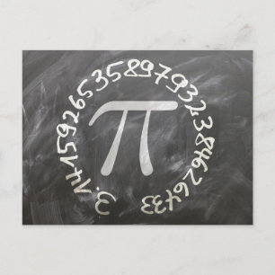 Carte Postale Pi Day PiDay Chalkboard Education