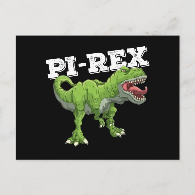 Carte Postale Pi Rex Day Dinosaure Mathématiques mathématiques (Devant)