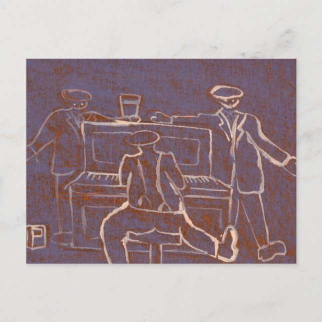 Carte Postale Piano (Devant)