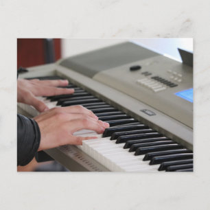 Carte Postale Piano Cool