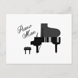 Carte Postale Piano Man