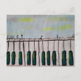 Carte Postale Piano People Postcard