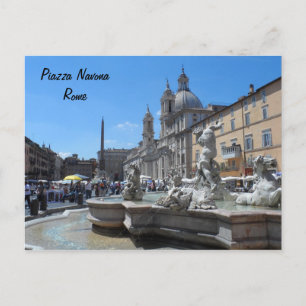 Carte Postale Piazza Navona - Rome, Italie