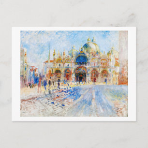 Carte Postale Piazza San Marco, Renoir
