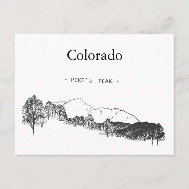 Carte Postale Pic de Colorado Pikes (Devant)