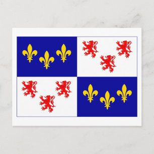 Carte Postale Picardie flag