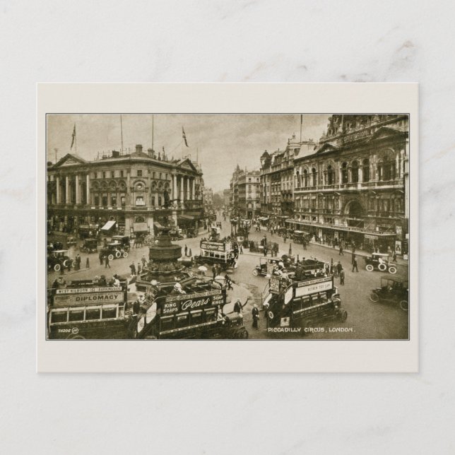Carte Postale Piccadilly Circus 1910 (Devant)