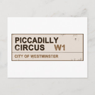 Carte Postale Piccadilly Circus Londres - Vintage