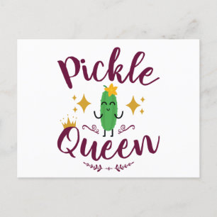 Carte Postale Pickle Queen Pickles Lover Femmes Filles