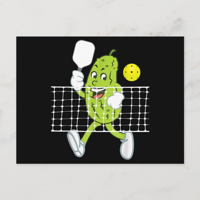 Carte Postale Pickleball Jouer - Drôle Pickleball Paddle (Devant)