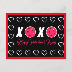 Carte Postale Pickleball Lover Valentine XOXO Pickleballs
