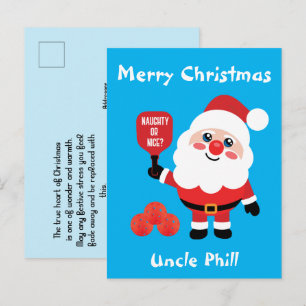 Carte postale Pickleball 🎅 Père Noël