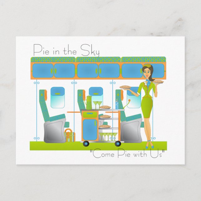Carte Postale Pie in the Sky Airline (Devant)