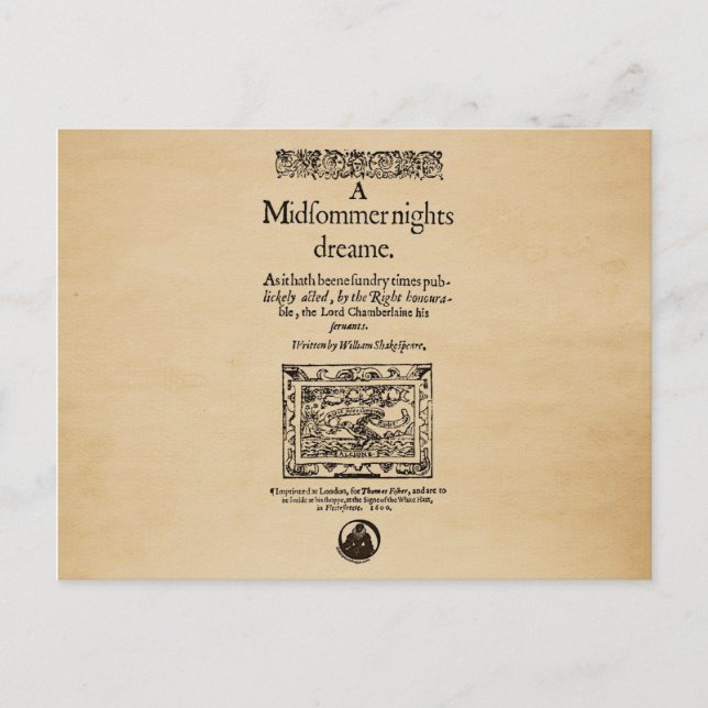 Carte Postale Pièce de devant du quartier des rêves des nuits d' (Devant)