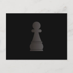 Carte Postale Pièce d'échecs Black Paz