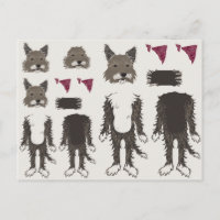 pièces de papier de poupée de chiot