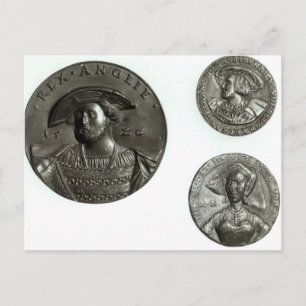 Carte Postale Pièces représentant Henri VIII et Anne Boleyn