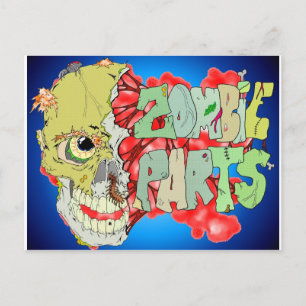 Carte Postale Pièces Zombie