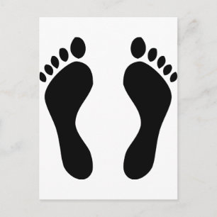 Carte Postale pieds