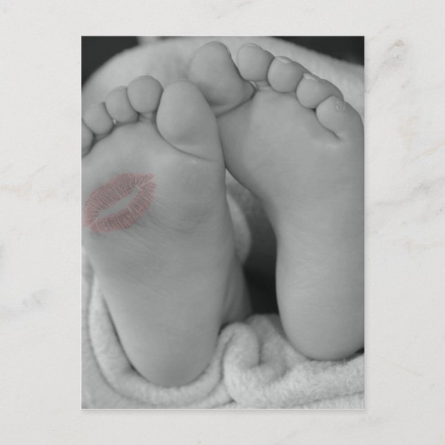 Carte Postale Pieds bébé (Devant)